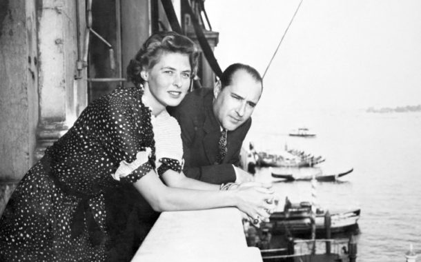 Ingrid Bergman și Roberto Rossellini privind Canal Grande