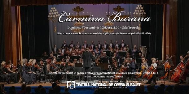 „Carmina Burana”, în deschiderea Festivalului Internațional al Muzicii și Dansului de la Constanța