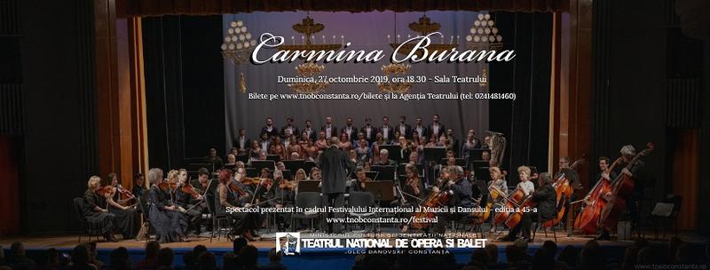 „Carmina Burana”, în deschiderea Festivalului Internațional al Muzicii și Dansului de la Constanța