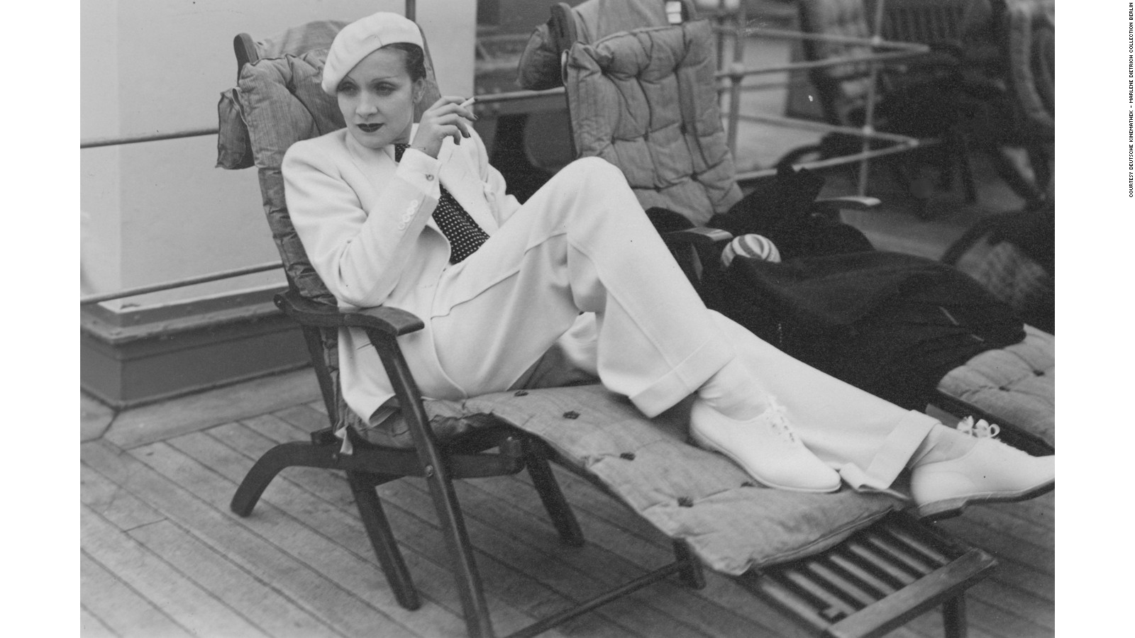 Marlene Dietrich la Cherbourg