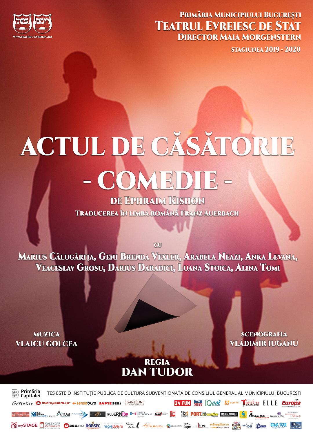 „Actul de căsătorie” , o nouă comedie la Teatrul Evreiesc de Stat