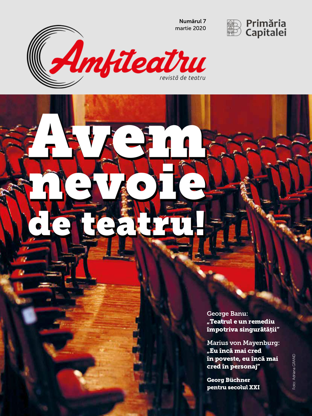 Despre nevoia de teatru în noul număr al revistei „Amfiteatru”