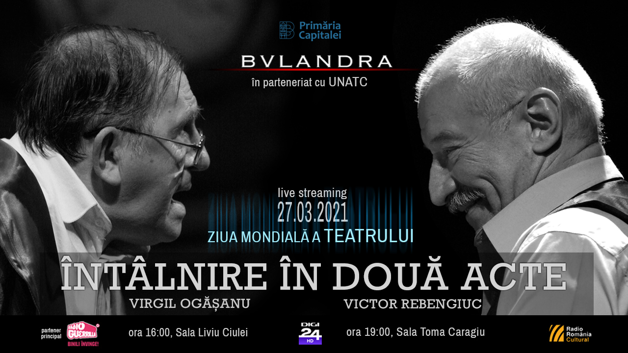 „Întâlnire în două acte” de Ziua Mondială a Teatrului